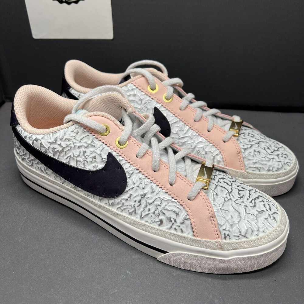 Nike Court Legacy SDC White Pink Silver Serena Williams DJ1454-100 Women Size 7 - Picture 4 of 13